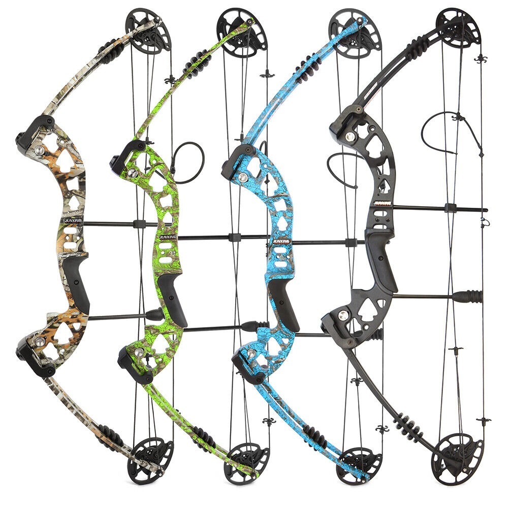 JUNXING ARCHERY M131 Compound Bow Set 30-60lbs Hunting Fishing LH RH