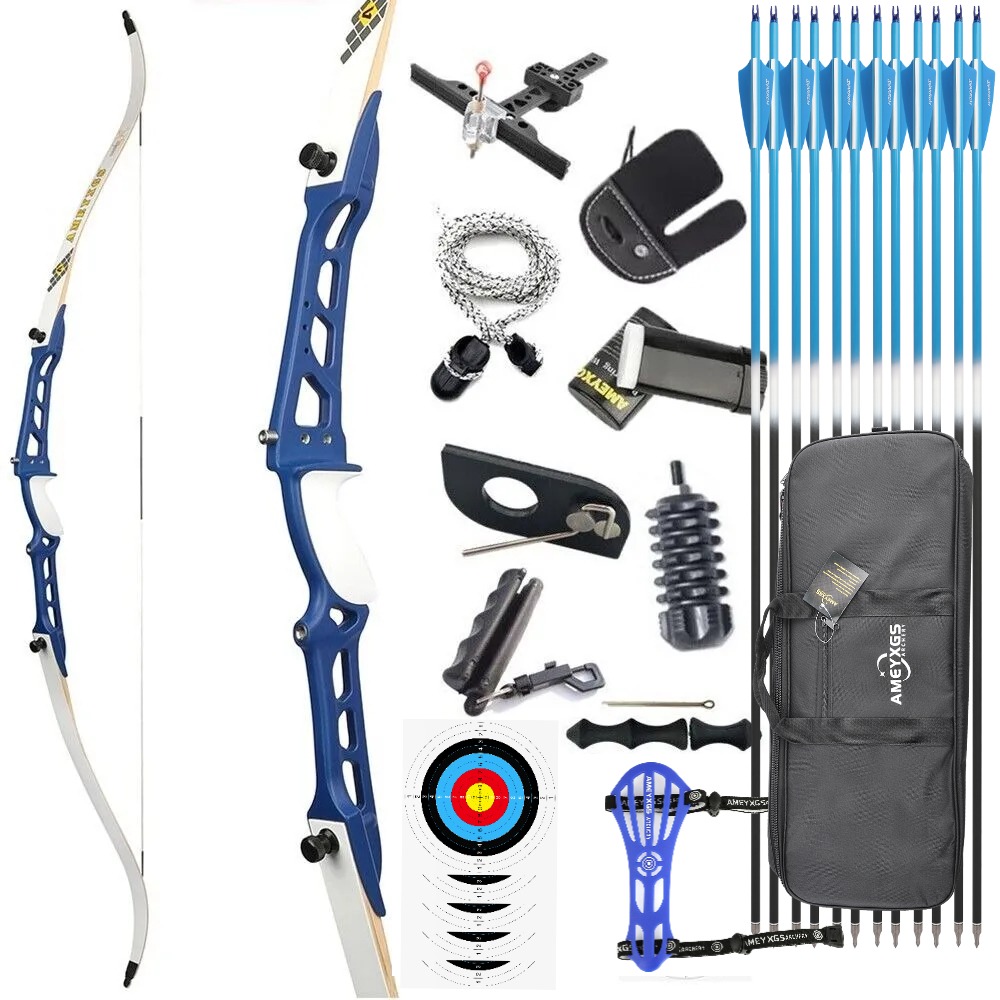 Target Recurve Bow 66" 68" 70" 14-40 lbs for Competition Beginners
