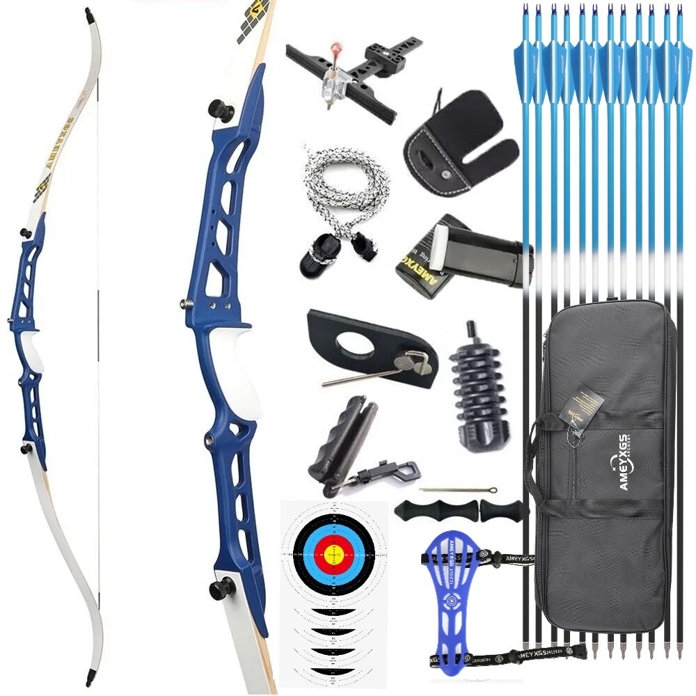 Target Recurve Bow 66" 68" 70" 14-40 lbs for Competition Beginners