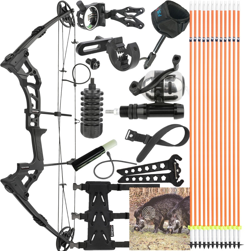 JUNXING M121A Hunting Fishing Compound Bow 0-70lbs