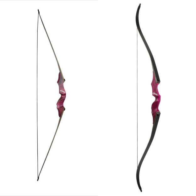 Black Hunter Longbow Recurve Bow and Arrows Set Hunting LH RH