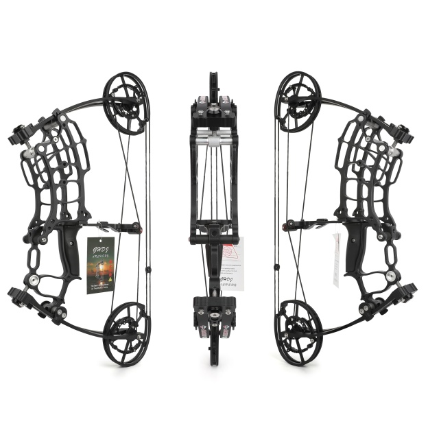 Dual-Use Compound Bow 19" Shoots Arrows Steel Balls 30-70lbs RH LH