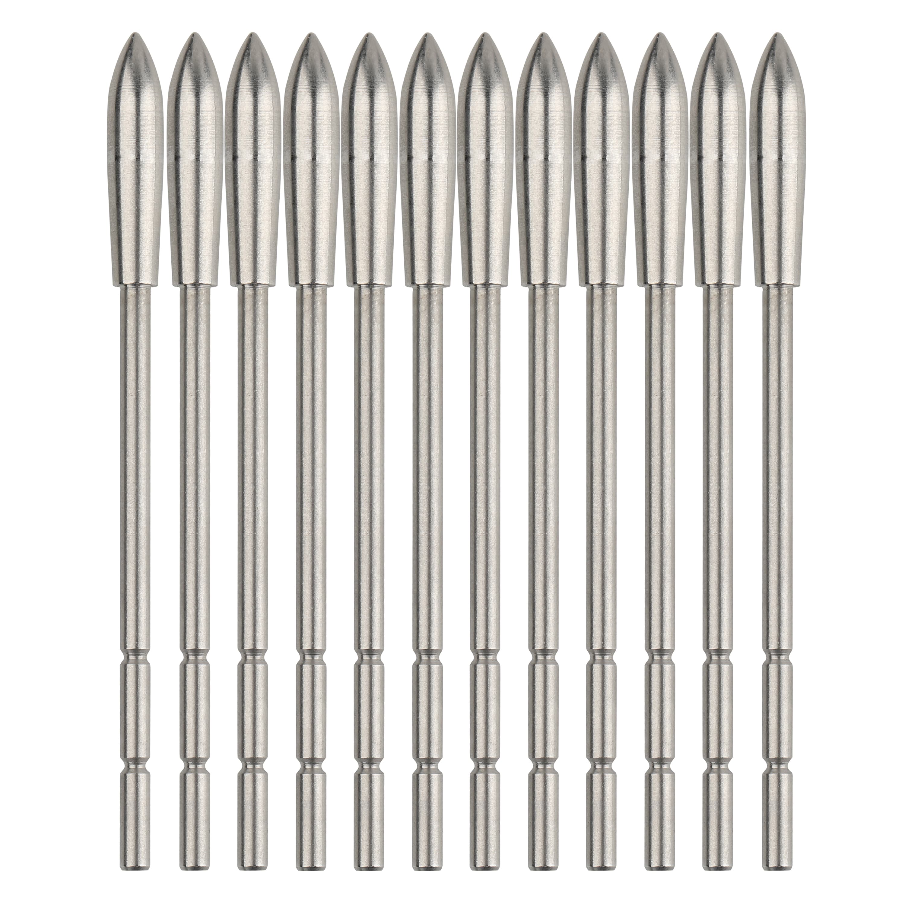 Stainless Steel Arrow Insert Field Points Precision Weighted Tips
