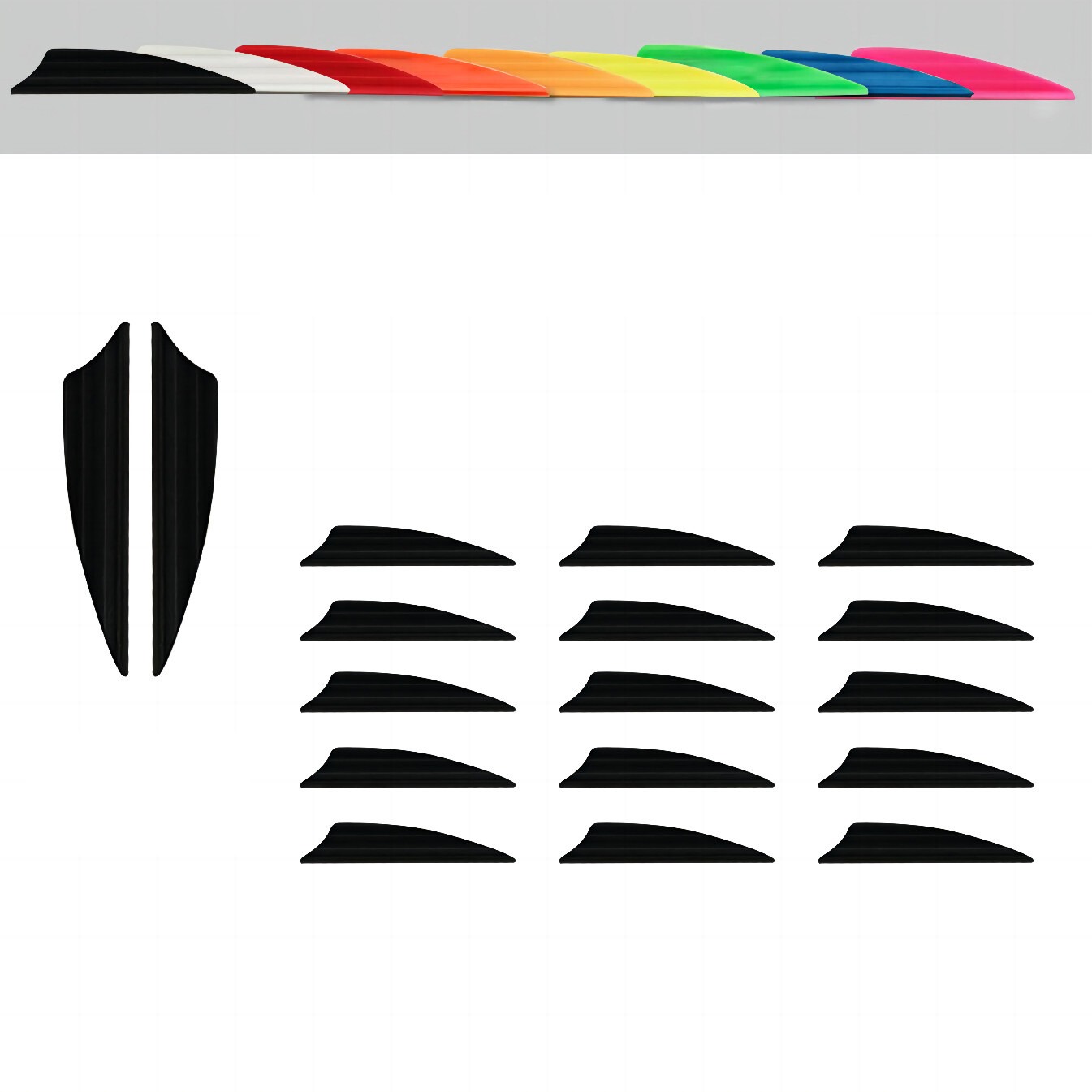PANDARUS Air Groove Arrow Vanes 1.75" Shield Cut (50pcs)