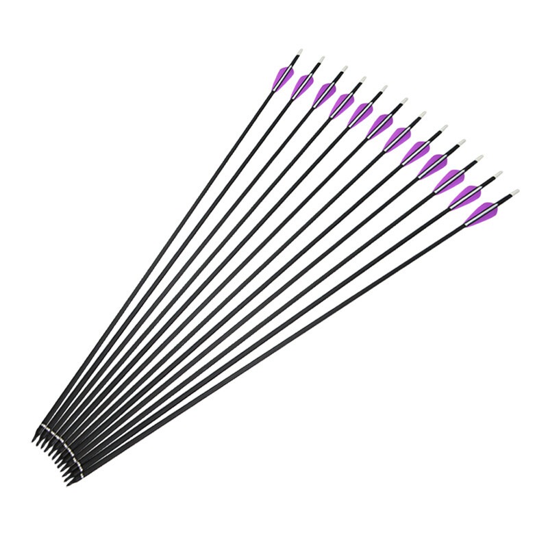 Carbon Archery Arrows 500 Spine for Target Practice & Field Shooting
