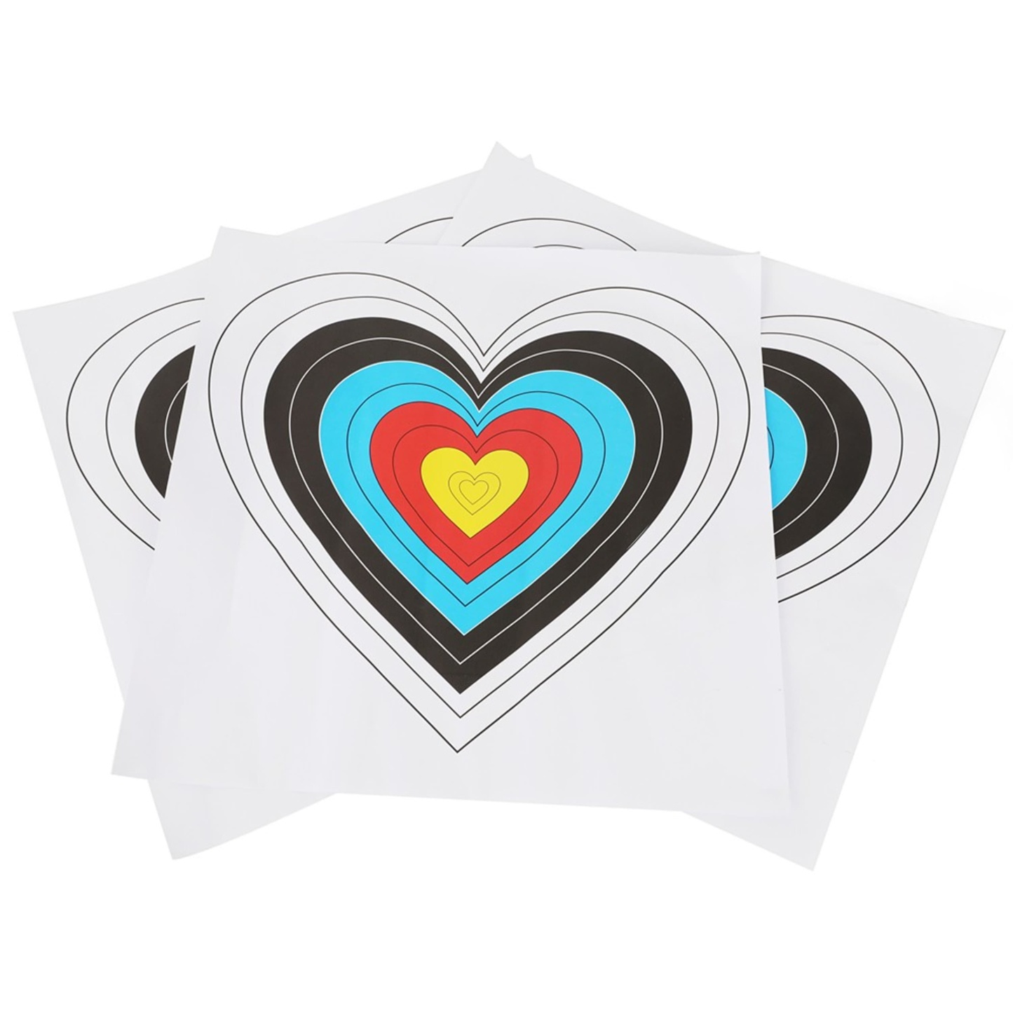40×40cm Heart Shaped Archery Target Paper for Shooting Practice