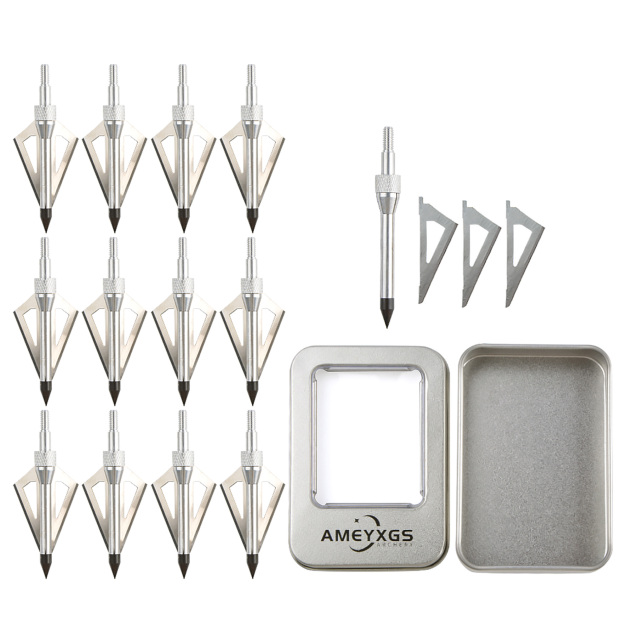 ArcherY Arrowheads Shooting Tips Hunting Broadhesds 12PCS