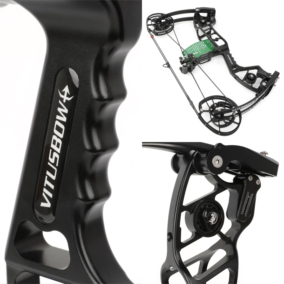 VITUS Dual Compound Bow Shoots Arrows/Steel Balls 340FPS 30-80lbs