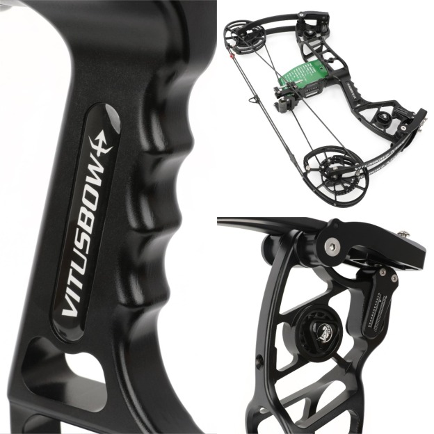 VITUS Dual Compound Bow Shoots Arrows/Steel Balls 340FPS 30-80lbs