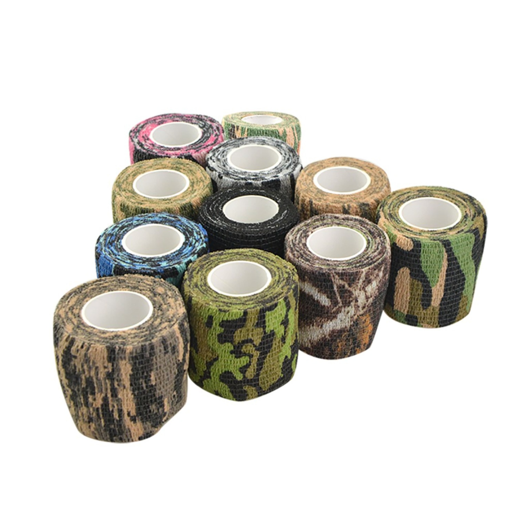 Outdoor Camo Tape Self-Sticking Wrap for Target Shooting Gear