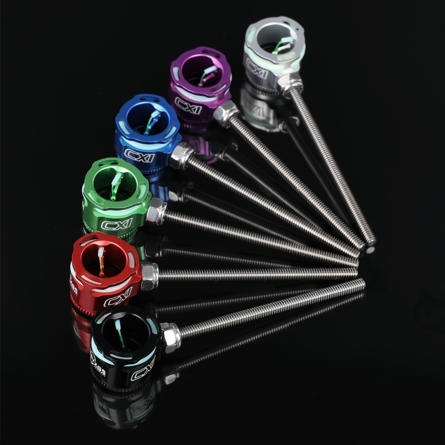 Recurve Bow Sight 0.019" Fiber Optic Pin Aluminum Alloy CNC