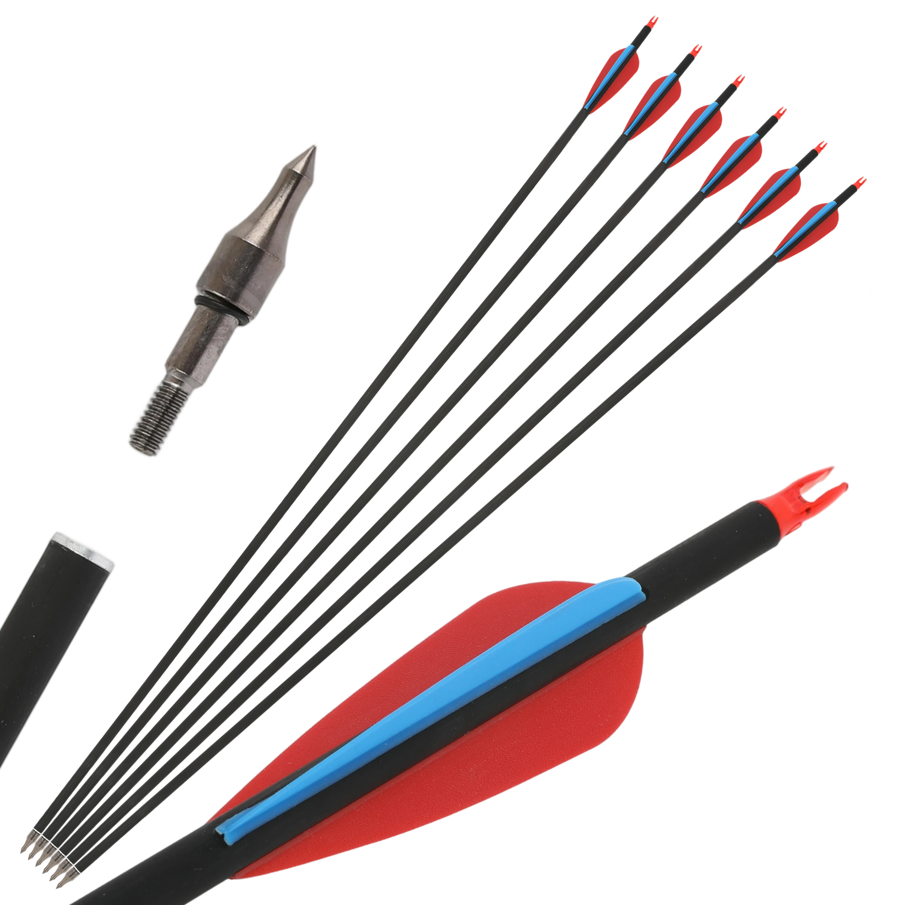 30" Carbon Arrows Spine 500 TPU Vanes Target Practice and Hunting
