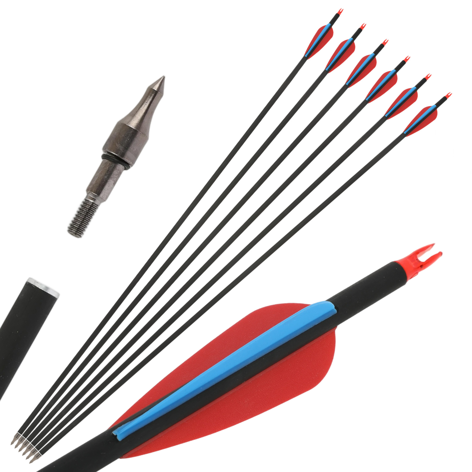 30" Carbon Arrows Spine 500 TPU Vanes Target Practice and Hunting