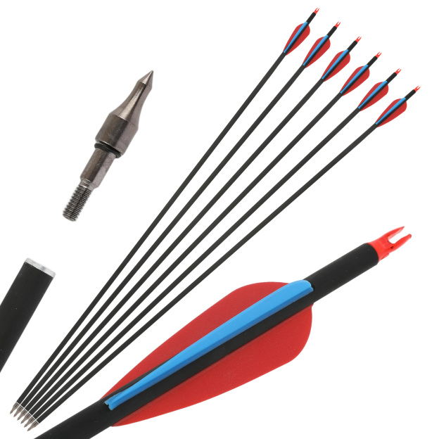 30" Carbon Arrows Spine 500 TPU Vanes Target Practice and Hunting