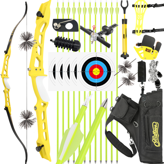 Target Recurve Bow Archery Set 66" 68" 70" for Competition Beginners