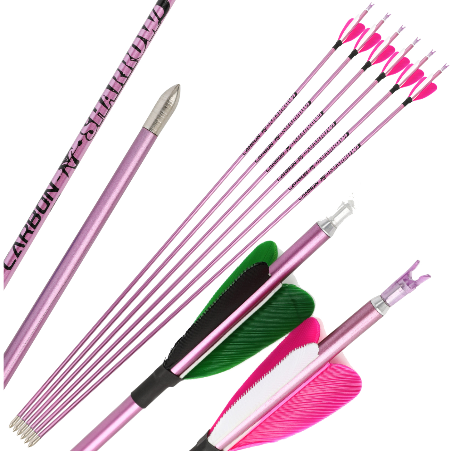 Feather Arrow Pure Carbon ID4.2mm SP400-1000 Compound Bow Recurve Bow