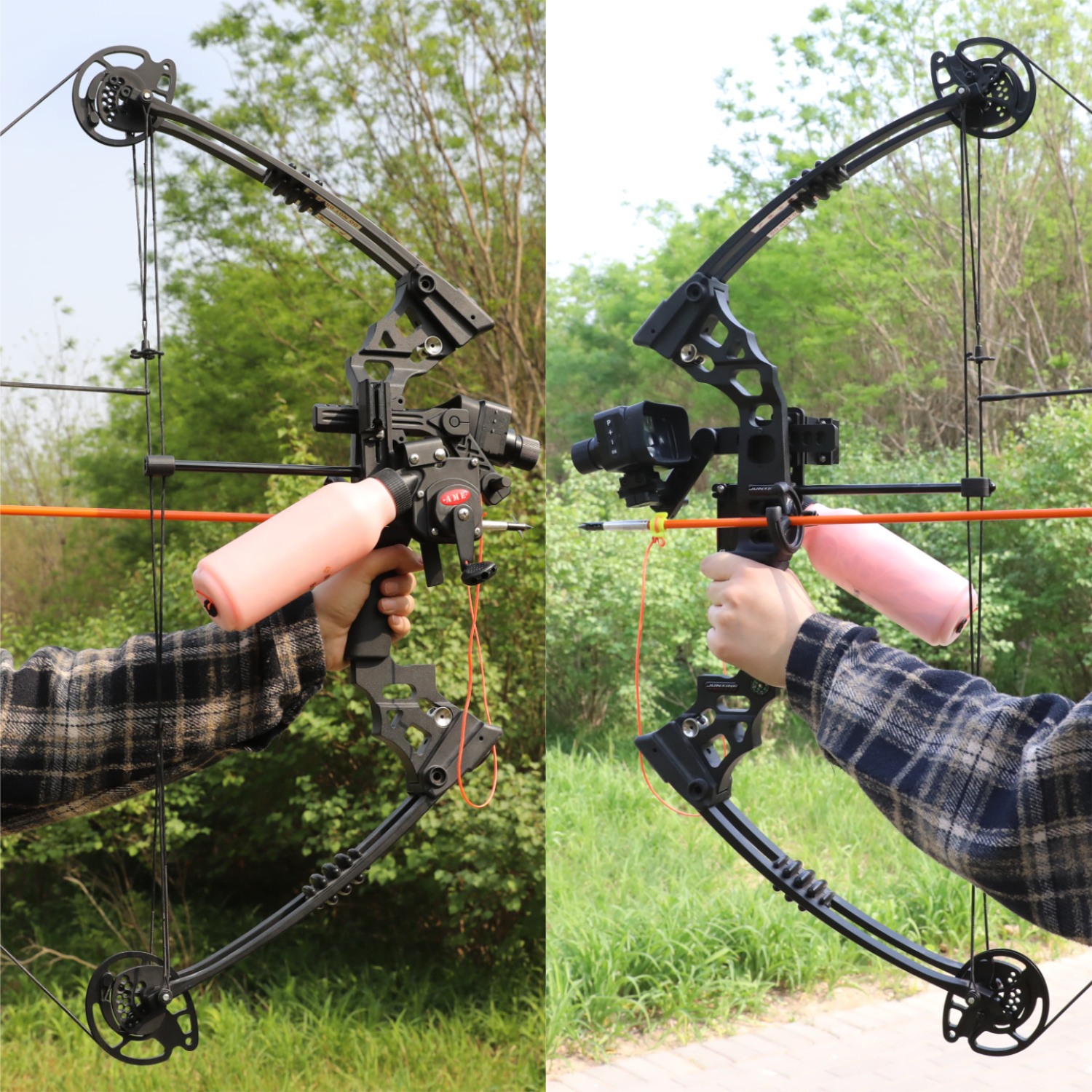 Bowfishing Bottle Reel 150lb Dyneema Fits Compound/Recurve Bows