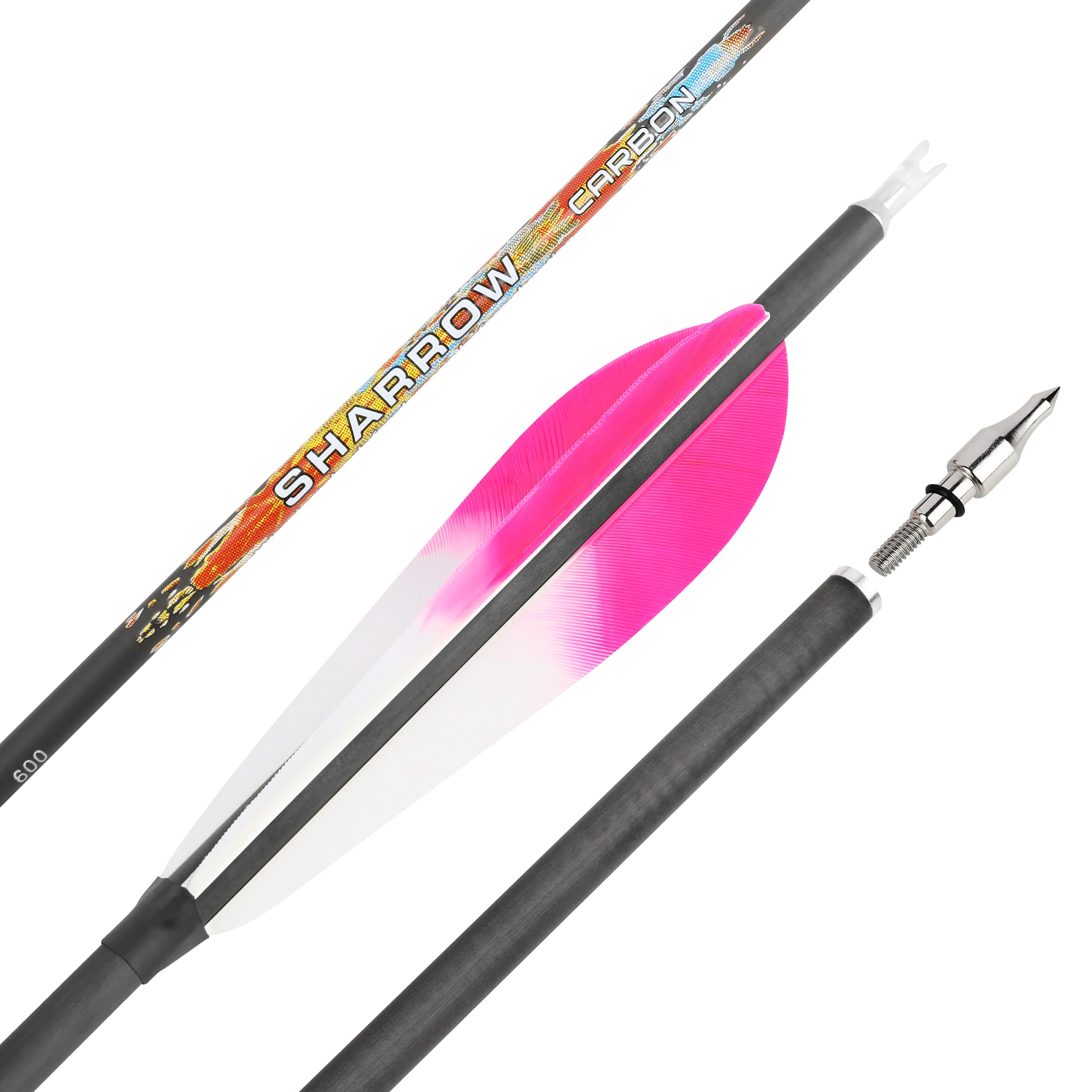 Pure Carbon Archery Arrows turkey feather 31" Recurve and Compound Bow