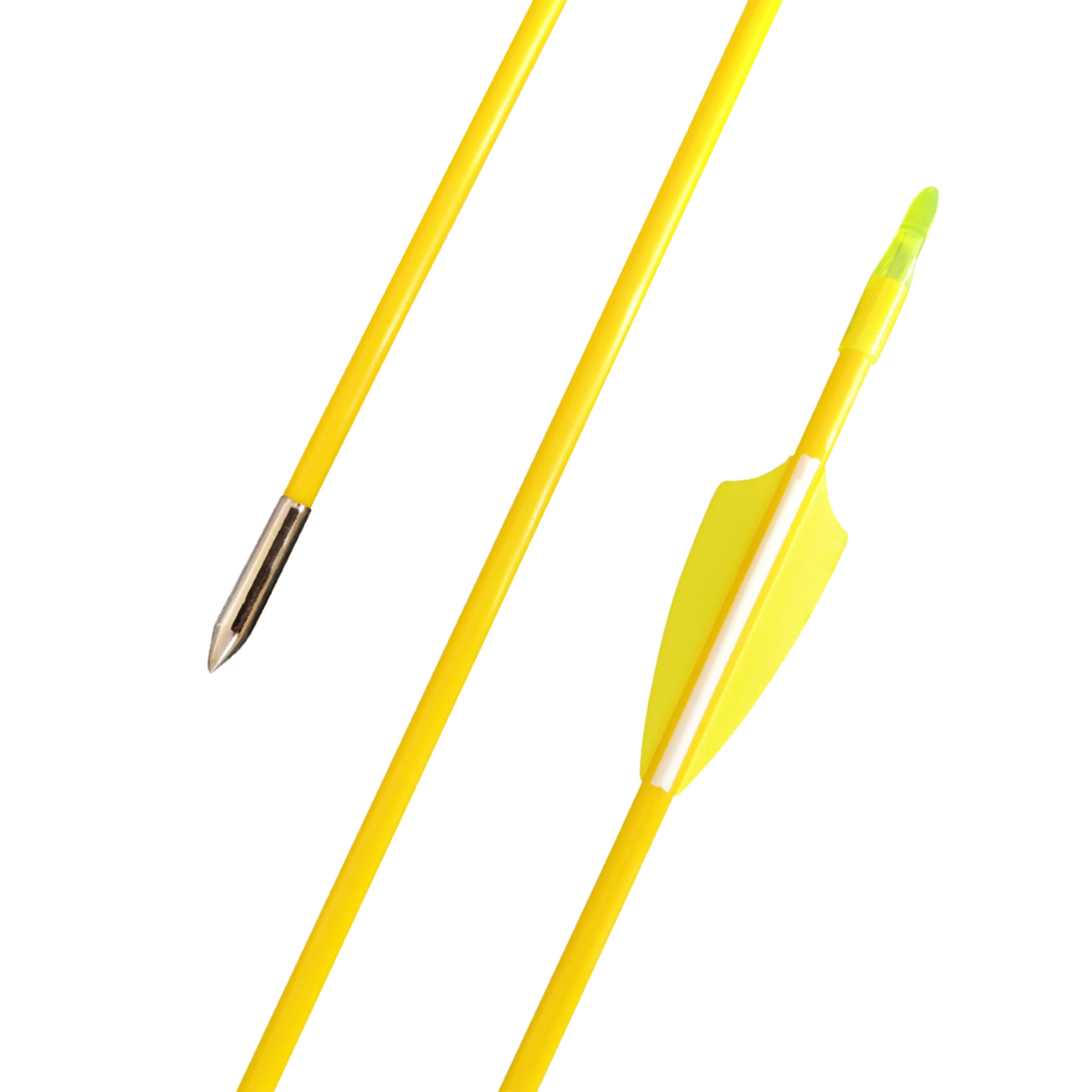 30" 6mm Fiberglass Arrows Rubber Vanes Archery Shooting