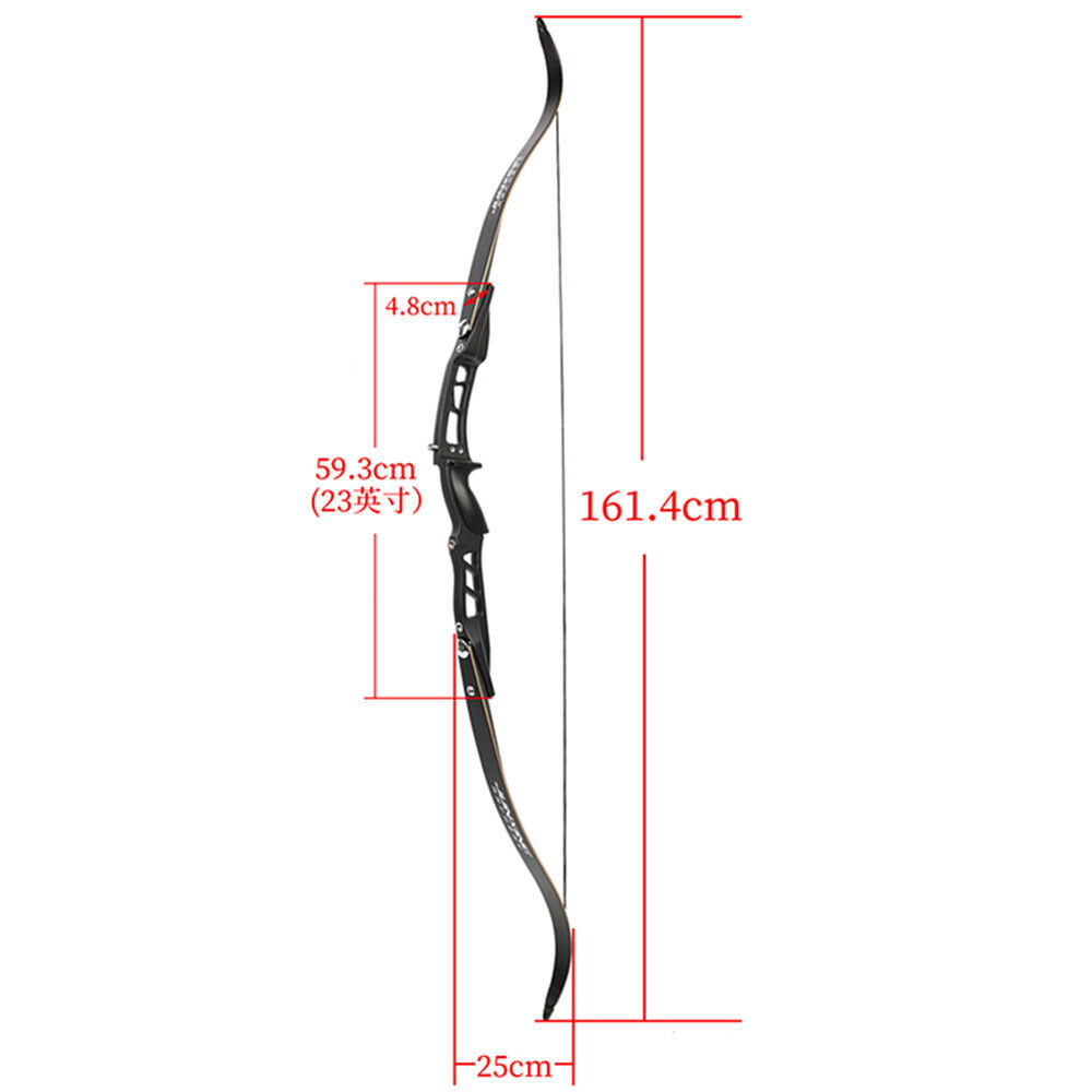 JUNXING F167 ILF Recurve Bow 20-40 lbs 66 inch Beginner Target RH
