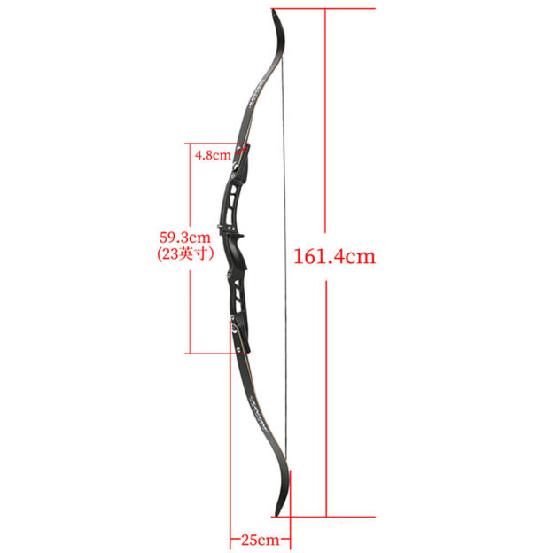 JUNXING F167 ILF Recurve Bow 20-40 lbs 66 inch Beginner Target RH
