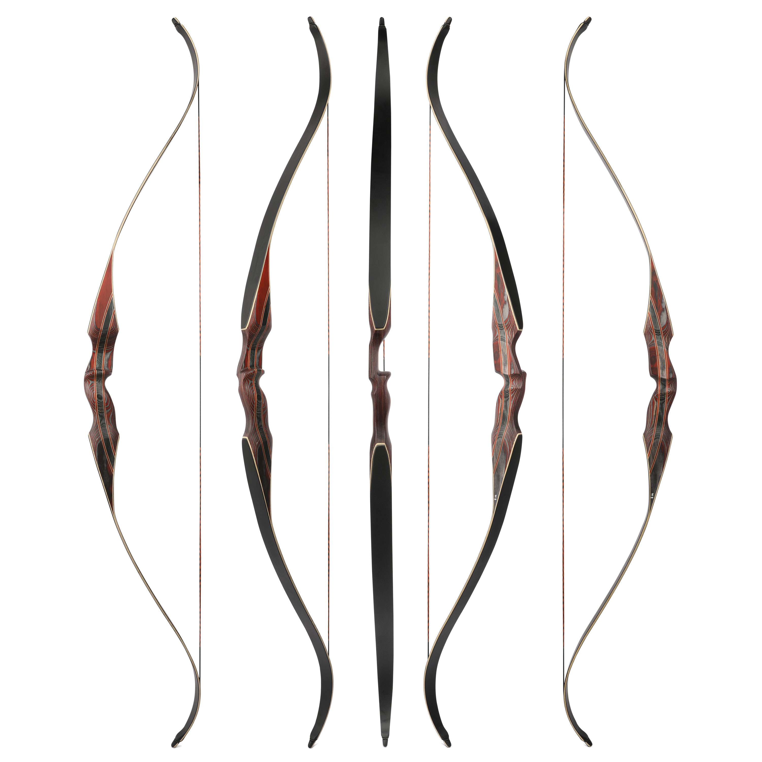 64'' Traditional Recurve Bow Longbow 30-60lbs Horsebow One Piece