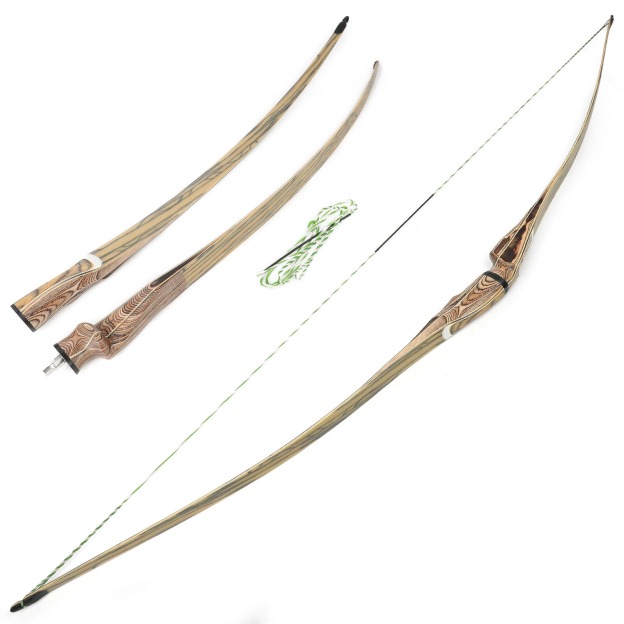 Takedown Longbow Traditional Bow 60" 62" 64" Archery Hunting Shooting