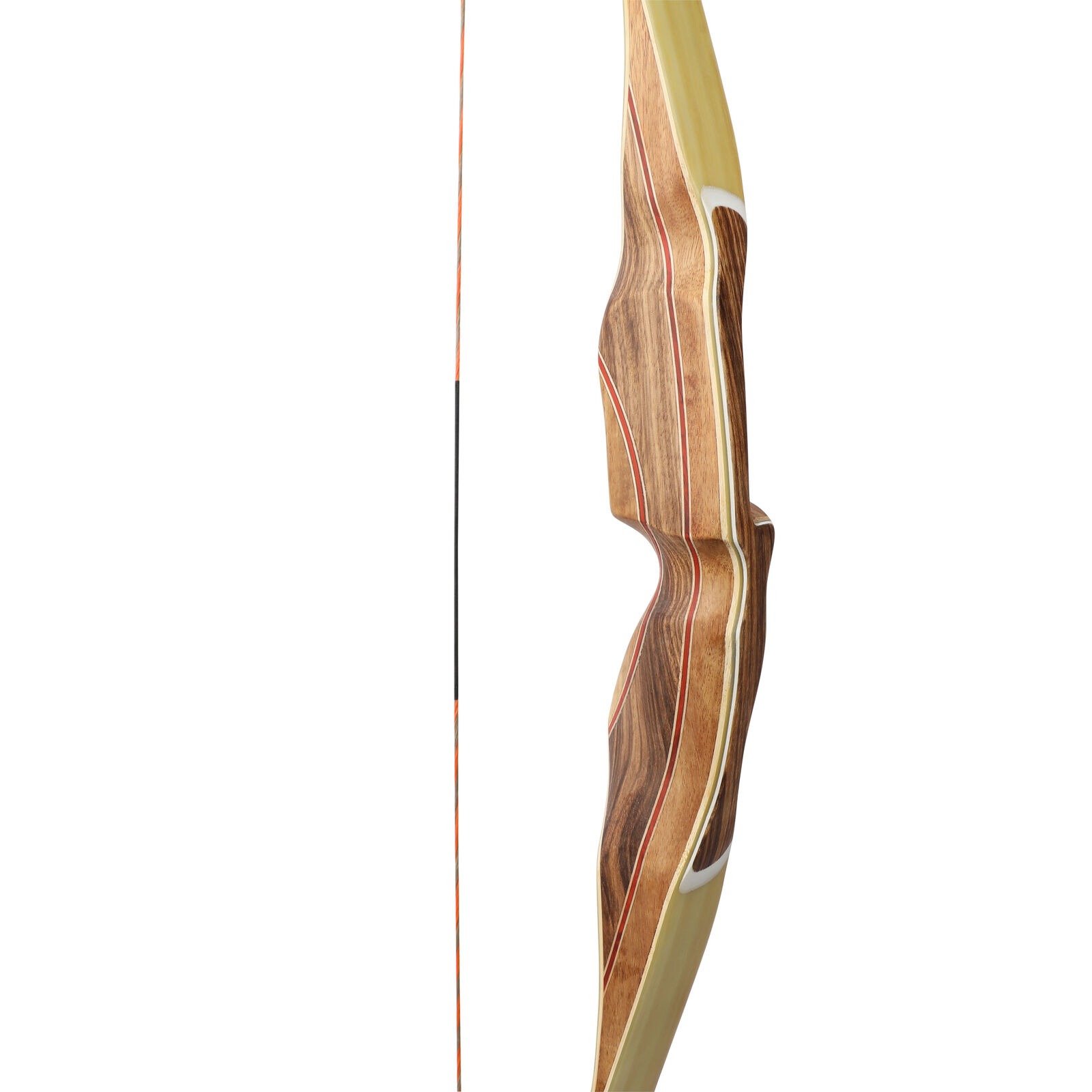 62'' One-Piece Traditional Recurve Bow Longbow Wooden 30-60lbs 