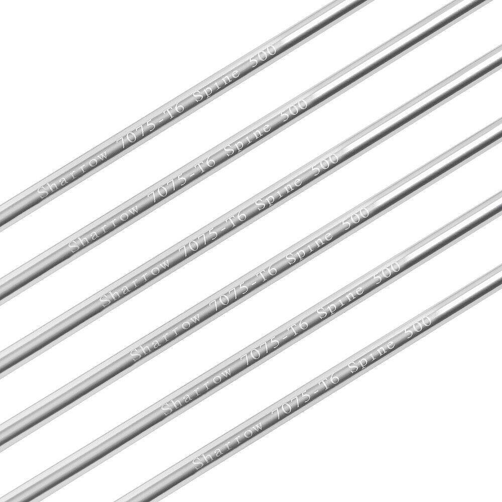 Aluminum Arrows  30"  SP500 4" Feathers Archery Hunting Practice