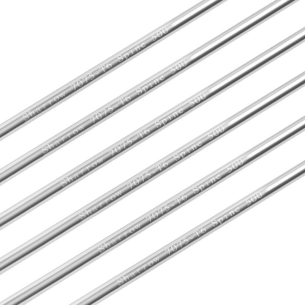 Aluminum Arrows  30"  SP500 4" Feathers Archery Hunting Practice