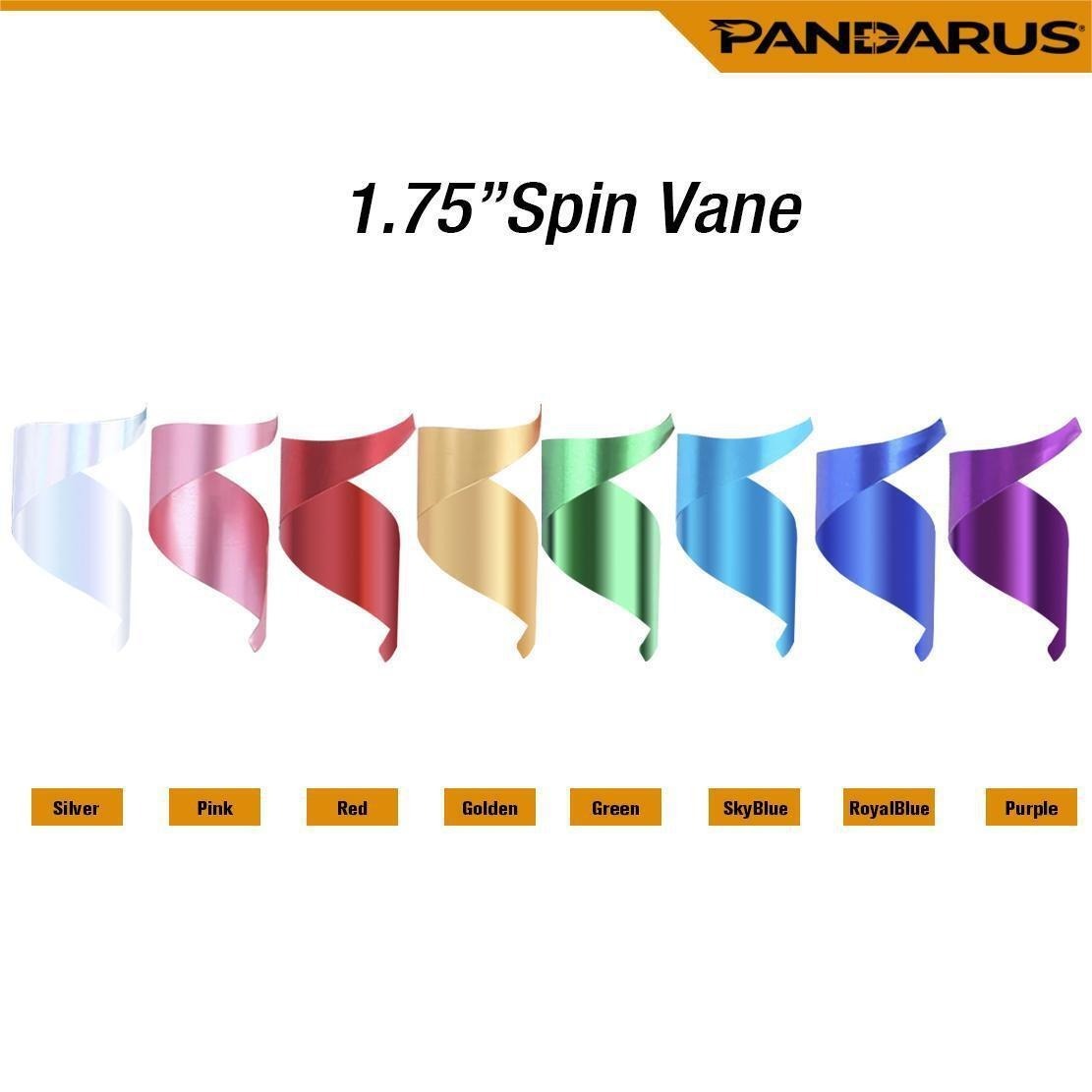 Pandarus Arrow Spin Vanes 1.75" 2" Spiral Feather