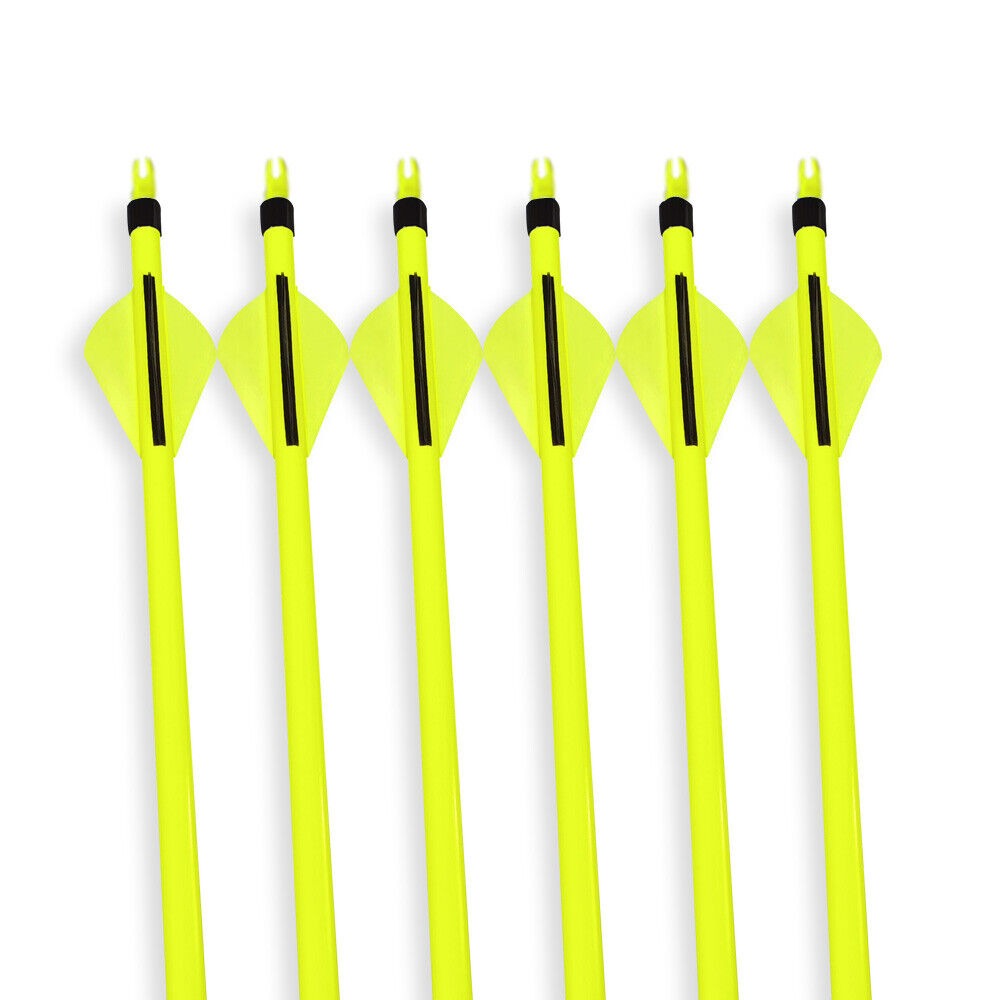Carbon Archery Arrows 500 Spine 100gr Removable Tips  2" Rubber Vanes