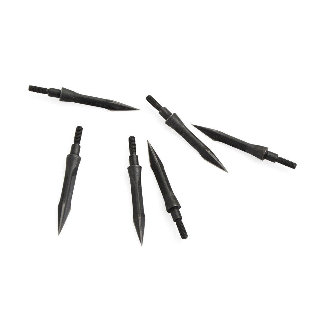 112-Grain Carbon Steel Broadheads Hunting Fixed Blade