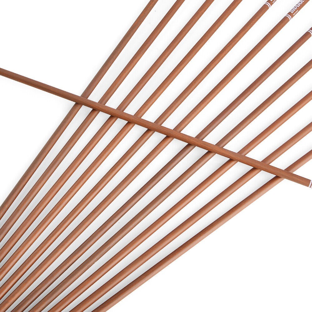 31 inch Pure Carbon Arrows 5 inch Natural Feather Archery Bow Hunting