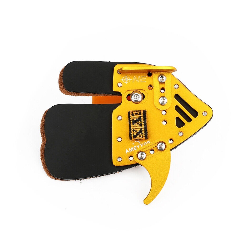 Recurve Bow Finger Guard Tab Leather Protector Gear Target Hunting