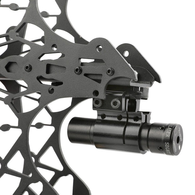 18" Mini Compound Bow Dual-use Steel Ball Hunting Fishing 35lbs LH RH