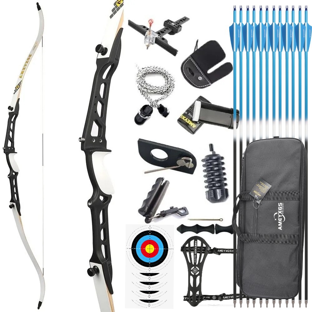 Target Recurve Bow 66" 68" 70" 14-40 lbs for Competition Beginners