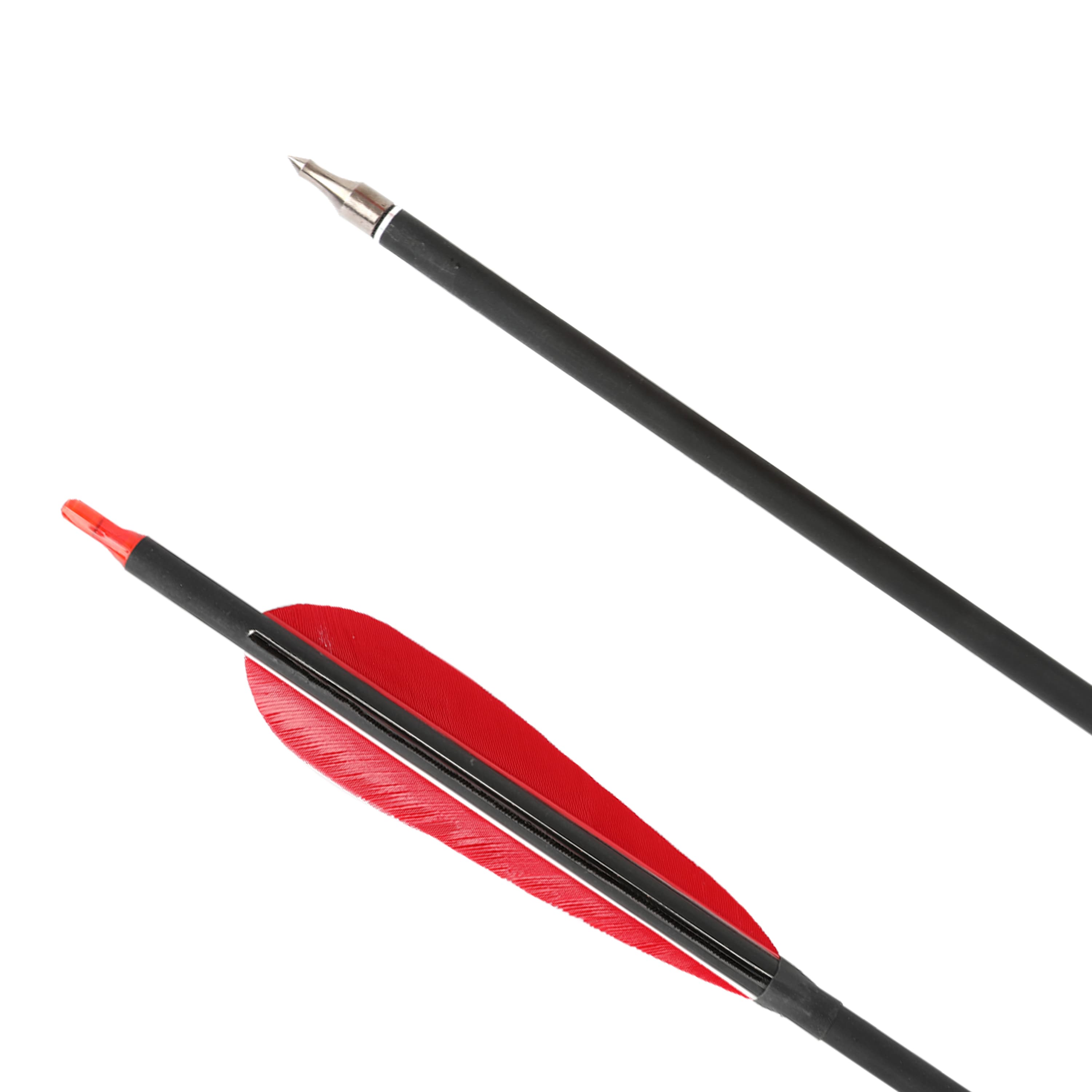  35" Carbon Arrows 500-Spine with Turkey Feathers Hunting