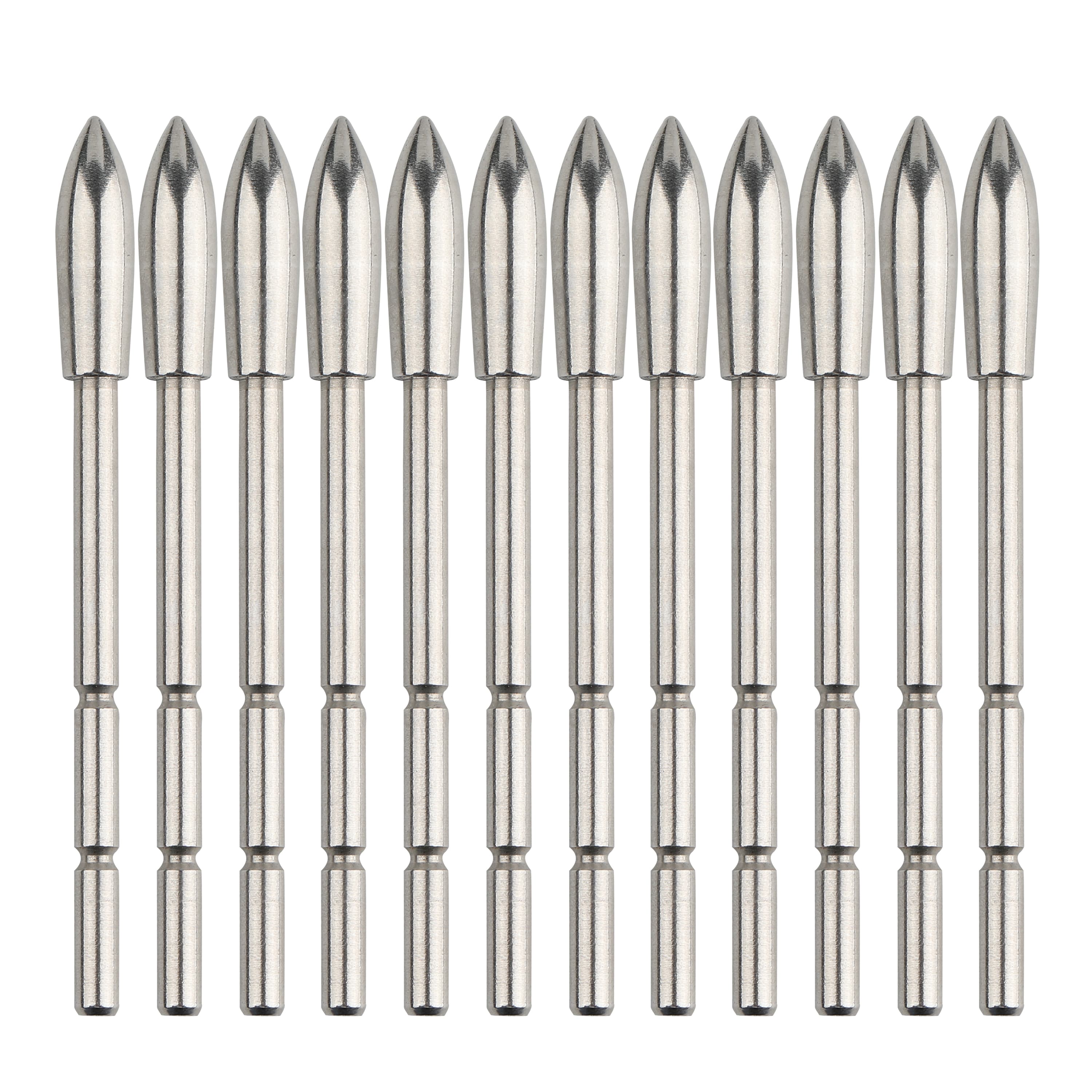 Stainless Steel Arrow Insert Field Points Precision Weighted Tips