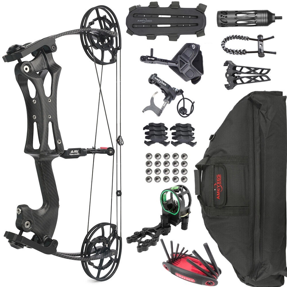 ALIEN Carbon Compound Bow Steel Ball Arrows  Hunting Fishing RH LH