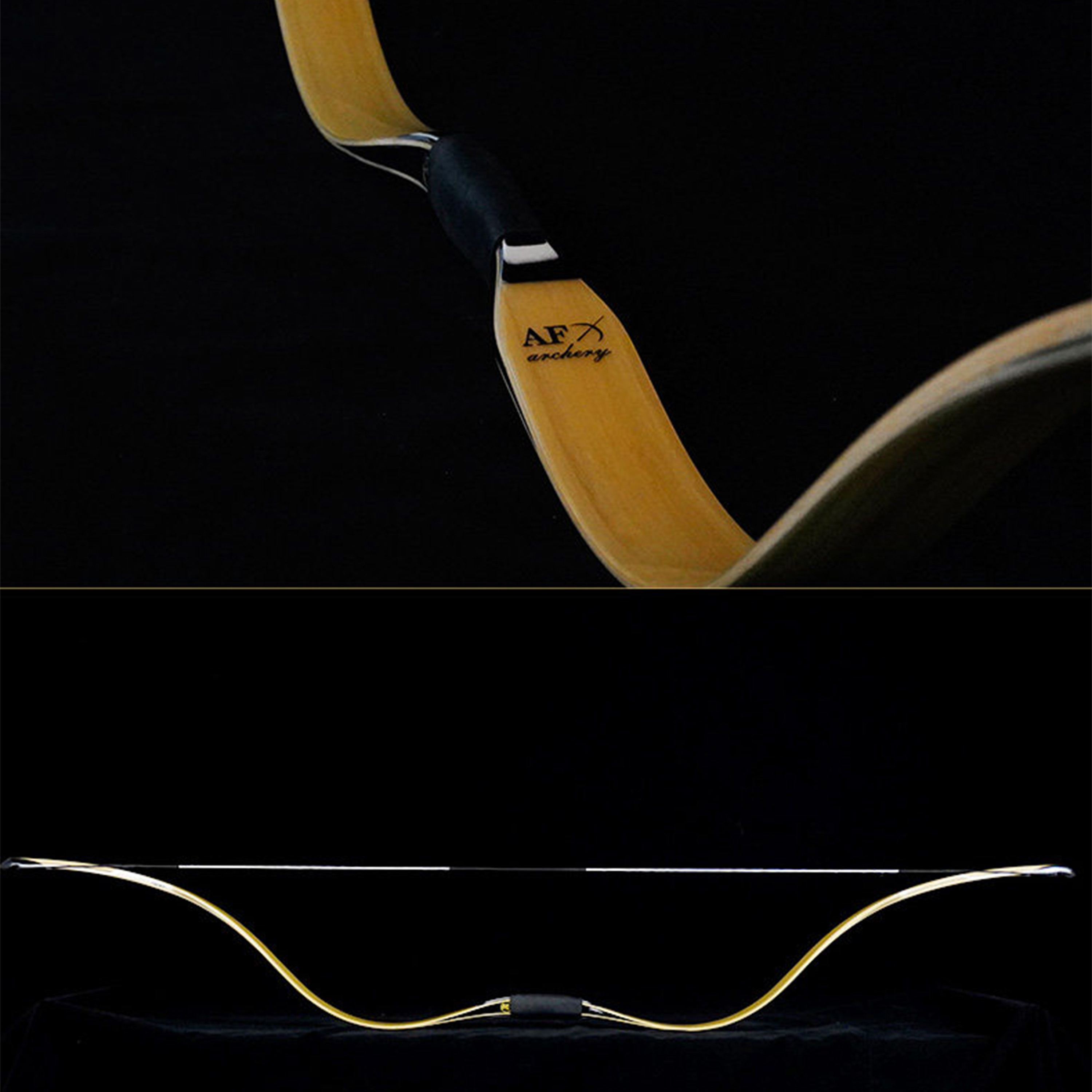 AF ZhuRan Archery Bow Traditional Laminated 65" 20-50lbs