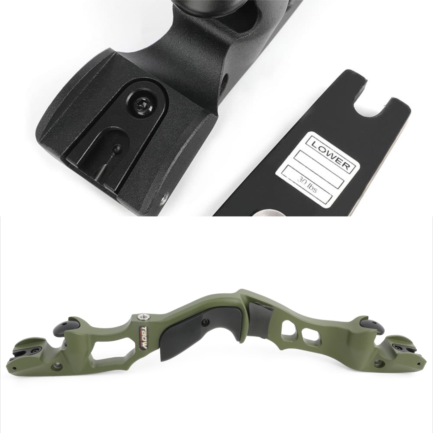 TBOW 62” Traditional  ILF Hunting Recurve Bow Set 30-60Lbs RH