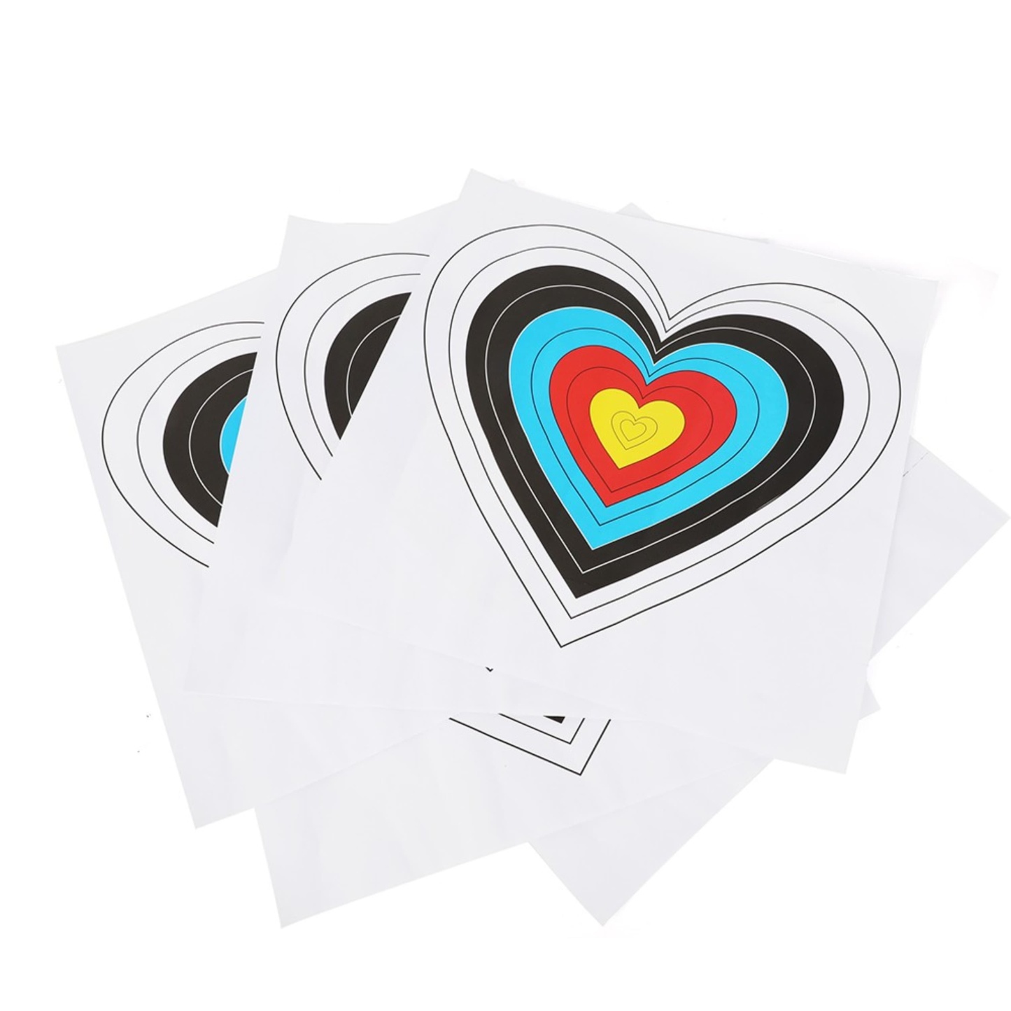 40×40cm Heart Shaped Archery Target Paper for Shooting Practice