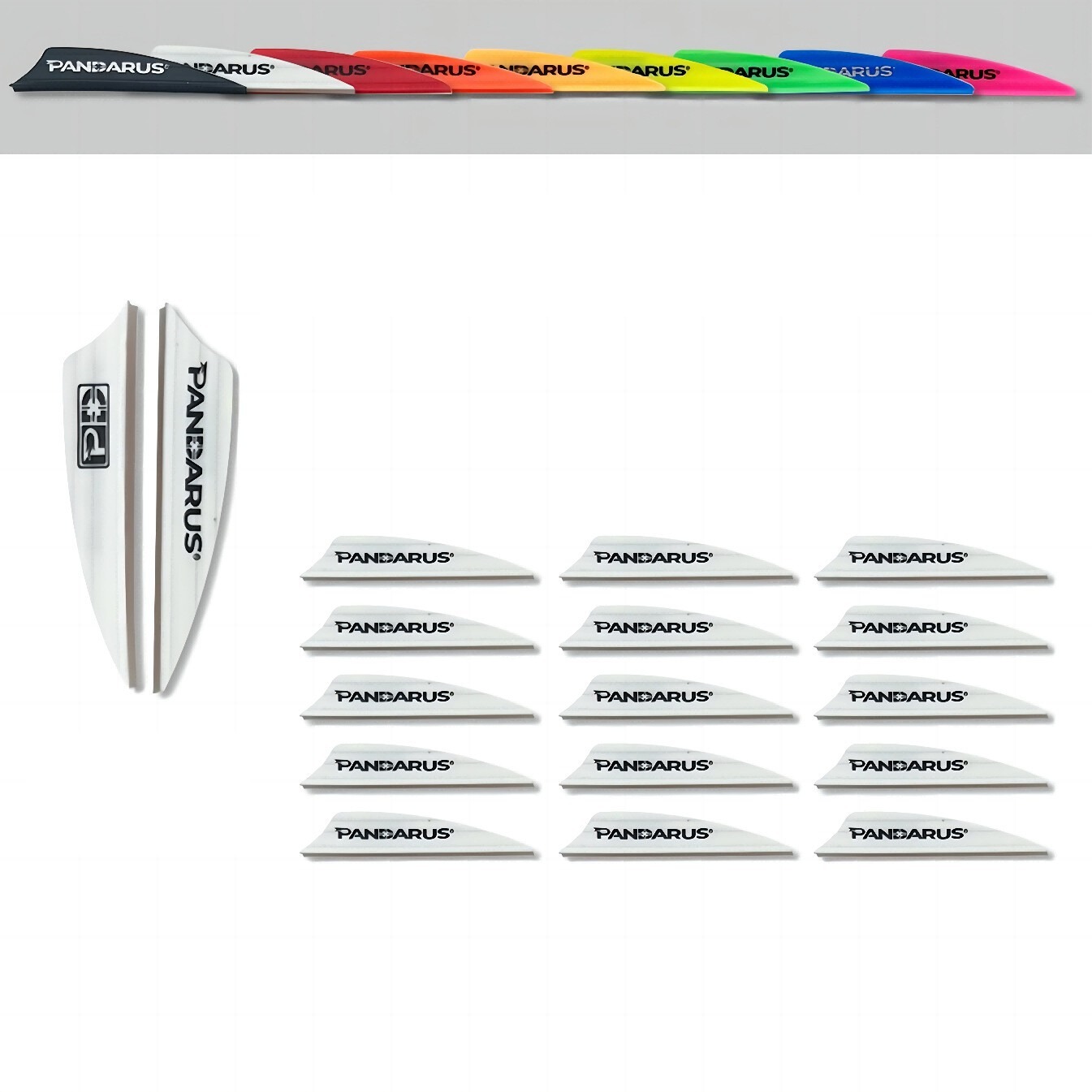 PANDARUS Air Groove Arrow Vanes 1.75" Shield Cut (50pcs)