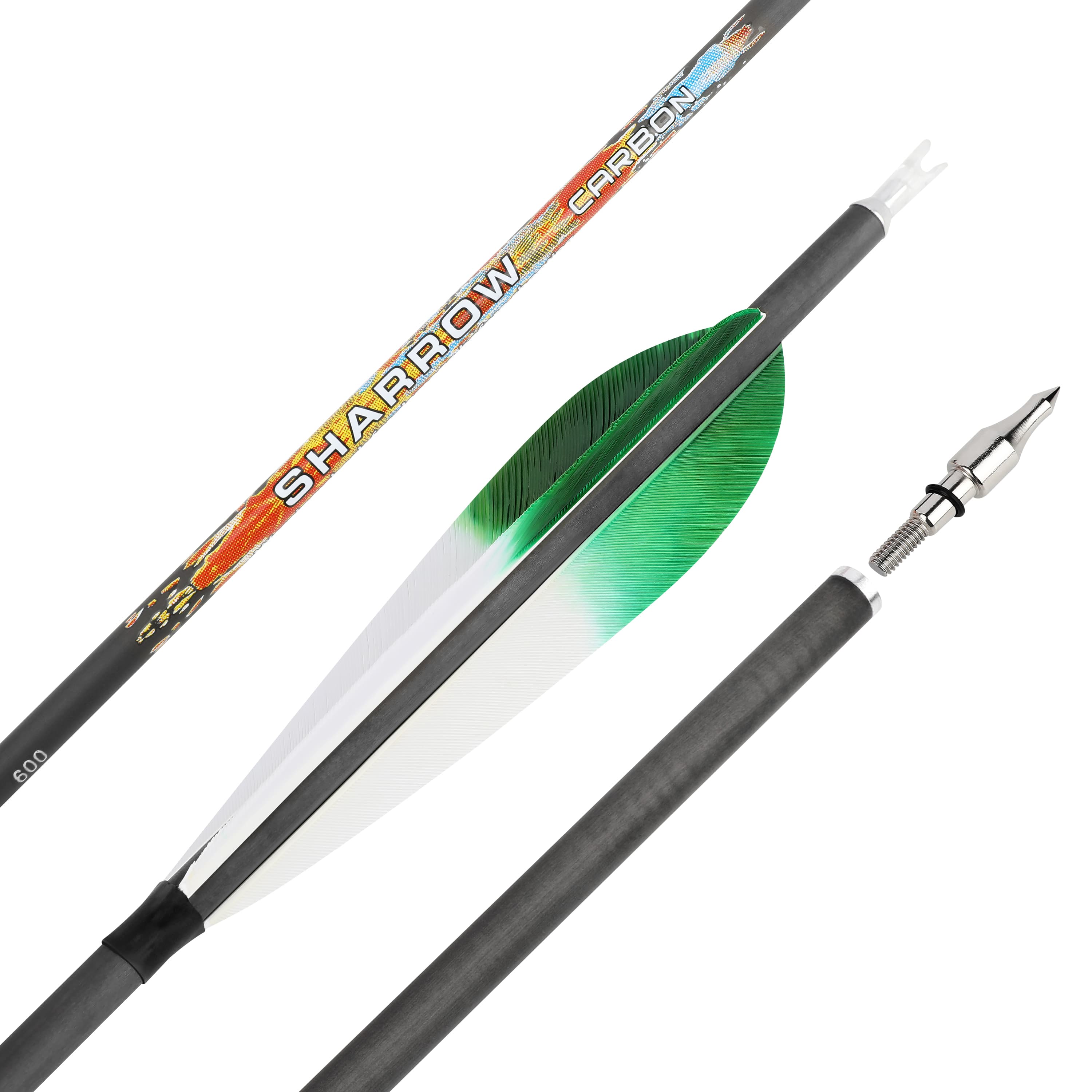 Pure Carbon Archery Arrows turkey feather 31" Recurve and Compound Bow