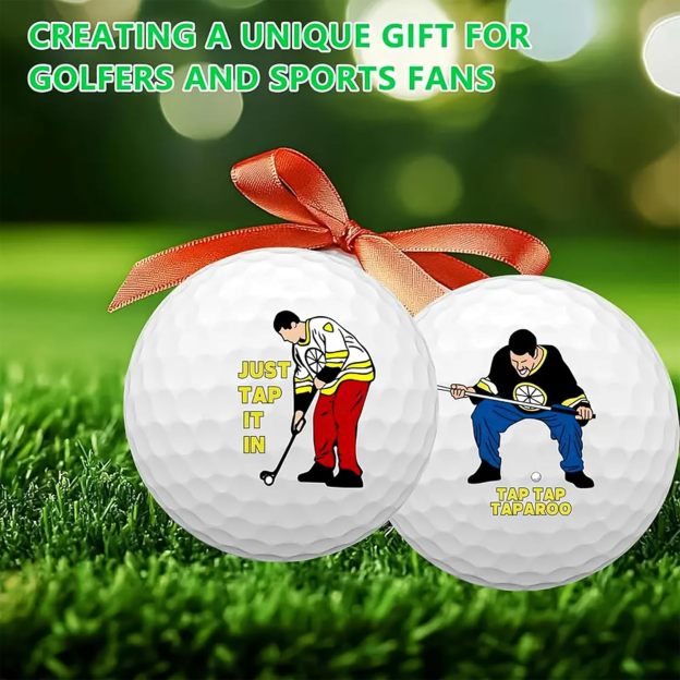 4pcs Funny Novelty Golf Balls Set, Hilarious Gift for Dad & Boyfriend