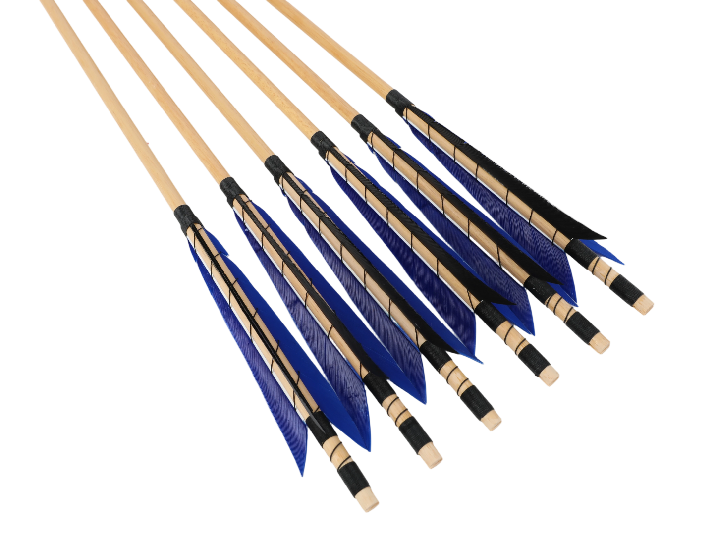32" Wooden Arrows 5" Turkey Feathers Traditional Longbow Archery