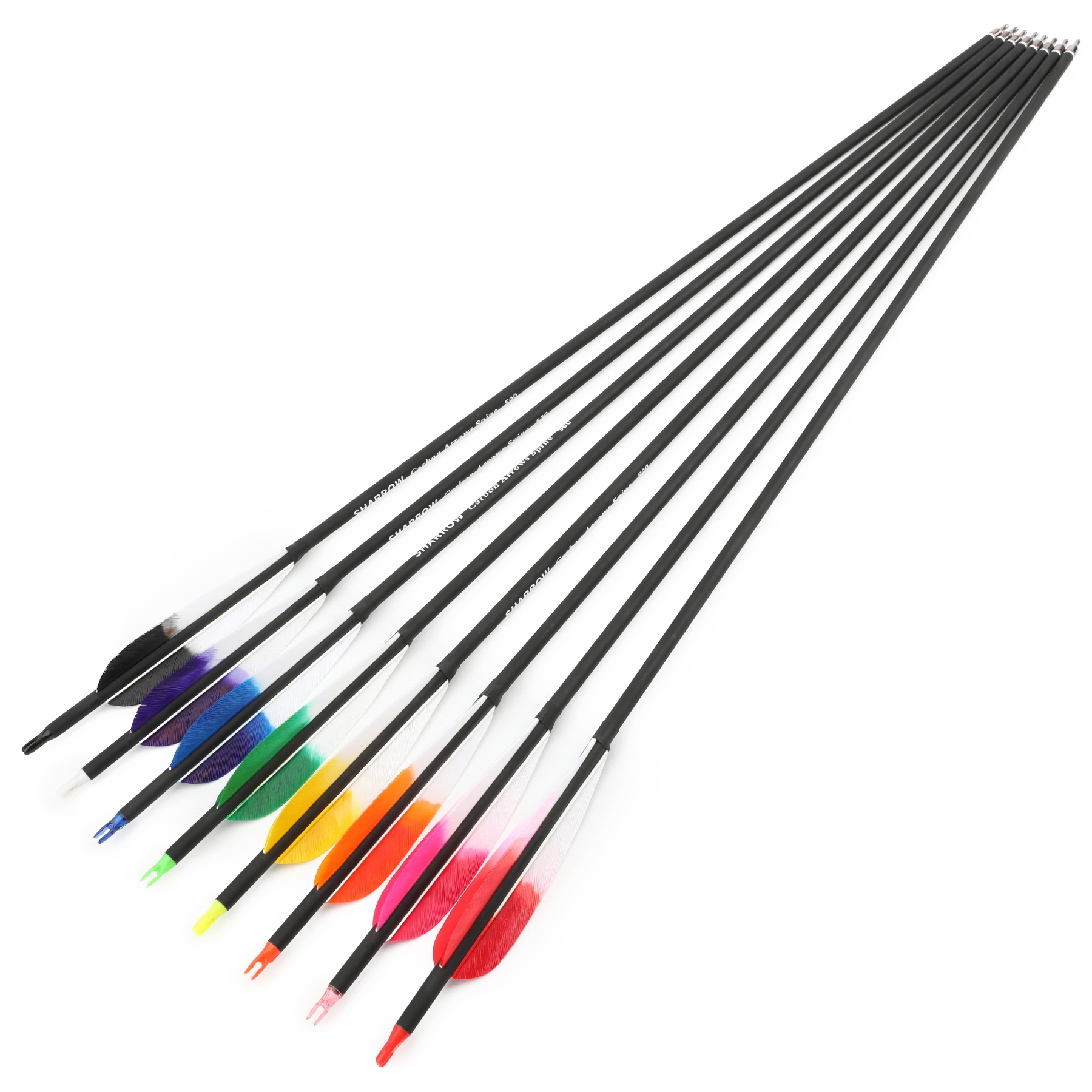 Carbon Arrows Turkey Feather Spine 500 Recurve Bow Hunting