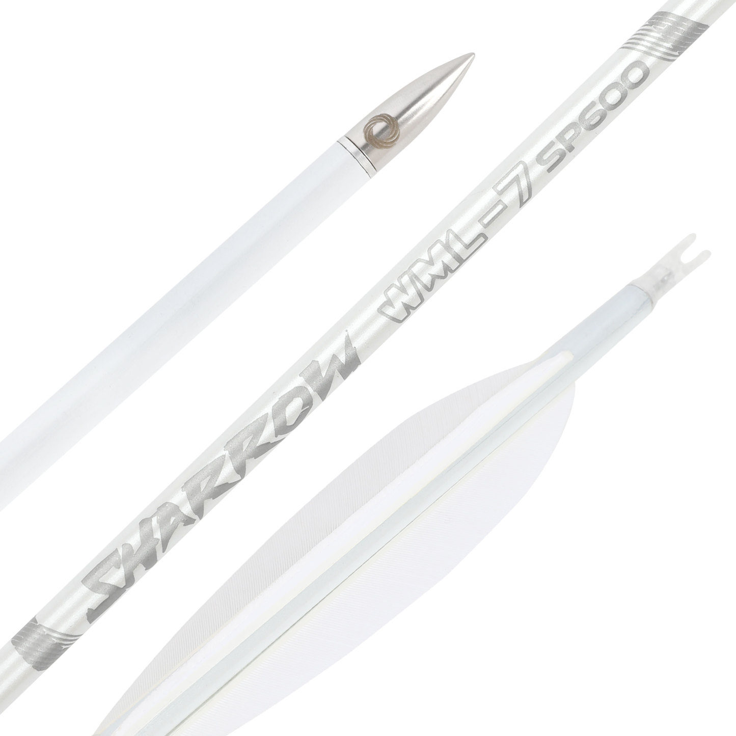 Hunting Fletched Arrows Pure Carbon Feather Spine 400-800