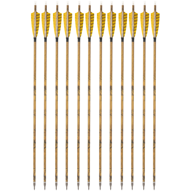 FQH 30 Inch Carbon Arrows 500 Spine 4 Inch Feathers